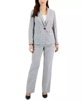 Женский костюм в клетку, Regular & Petite Le Suit, мультиколор