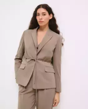 Женский костюмный пиджак на 1 пуговице Tintoretto, хаки