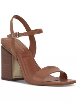 Женский кожаный каблук с ремешком на щиколотке Vince Camuto, цвет Warm Caramel Local Zenth