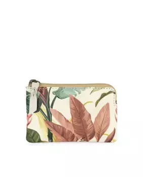 Женский кожаный кошелек Amsterdam с Rfid-блокировкой в цвете листьев Jaslen, бежевый