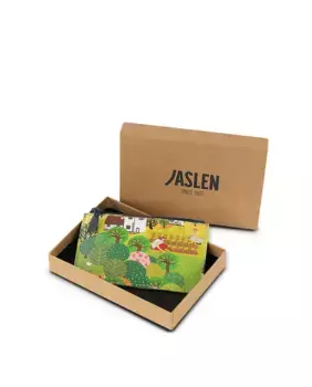 Женский кожаный кошелек Amsterdam в цвете кантри Jaslen, зеленый