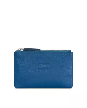 Женский кожаный кошелек Antwerp синего цвета с защитой RFID Jaslen, синий