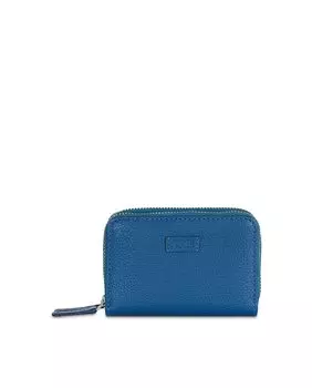 Женский кожаный кошелек Antwerp синего цвета с RFID-защитой Jaslen, синий