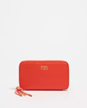 Женский кожаный кошелек Bimba y Lola, коралловый