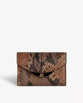 Женский кожаный кошелек Borderline оранжевый Zadig & Voltaire, оранжевый