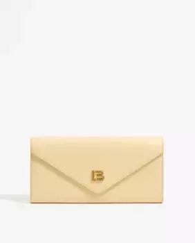 Женский кожаный кошелек Continental пастельно-желтого цвета Bimba y Lola, желтый