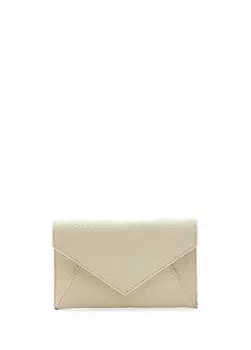 Женский кожаный кошелек Divarese, бежевый