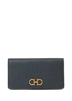 Женский кожаный кошелек Ferragamo, черный