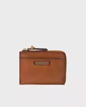 Женский кожаный кошелек коричневого цвета на молнии Pikolinos