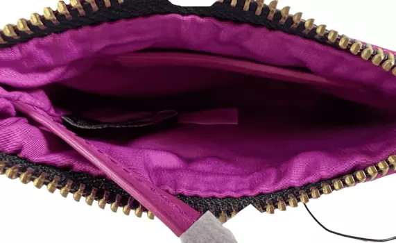 Женский кожаный кошелек Marc Jacobs для монет из ПВХ, брелок для ключей, цвет Pink/ Black/ Red