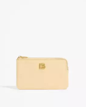 Женский кожаный кошелек пастельно-желтого цвета Bimba y Lola, желтый
