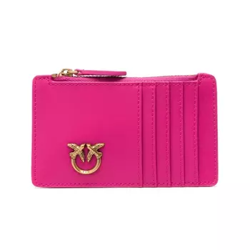 Женский кожаный кошелек PINKO, розовый