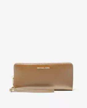 Женский кожаный кошелек с браслетом Michael Michael Kors, цвет Marrn claro