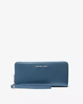 Женский кожаный кошелек с браслетом Michael Michael Kors, синий