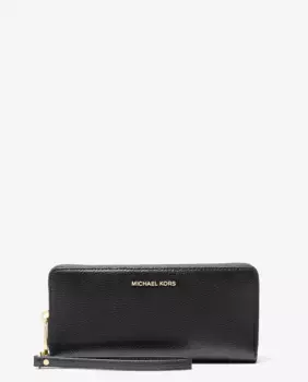 Женский кожаный кошелек с браслетом Michael Michael Kors, чёрный