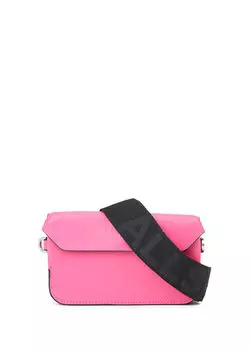 Женский кожаный кошелек с логотипом Allsaints, фуксия