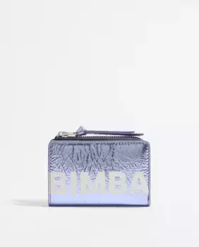 Женский кожаный кошелек с логотипом Bimba y Lola, фиолетовый