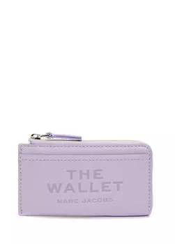 Женский кожаный кошелек с логотипом Marc Jacobs, сиреневый