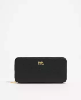 Женский кожаный кошелек с жесткой структурой Bimba y Lola, чёрный