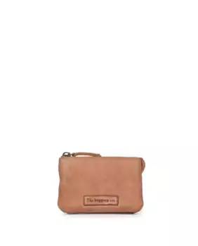 Женский кожаный кошелек THB Globe средней потертости The Bagging Co, светло-коричневый