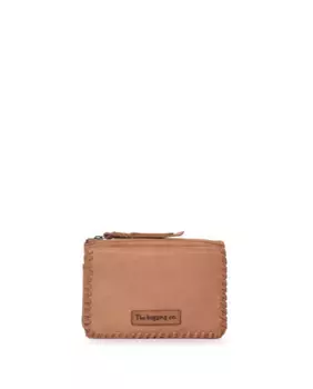 Женский кожаный кошелек THB Moon среднего размера из мытой кожи The Bagging Co, цвет Camel