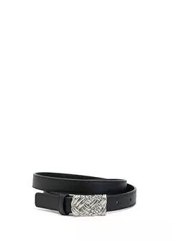 Женский кожаный ремень Bottega Veneta, черный