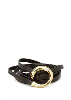 Женский кожаный ремень Bottega Veneta, коричневый