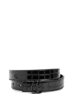 Женский кожаный ремень Christian Louboutin, черный