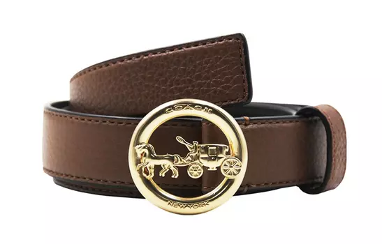 Женский кожаный ремень COACH, Brown