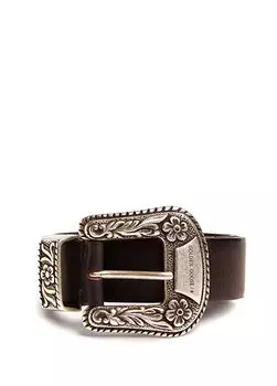 Женский кожаный ремень Golden Goose, черный