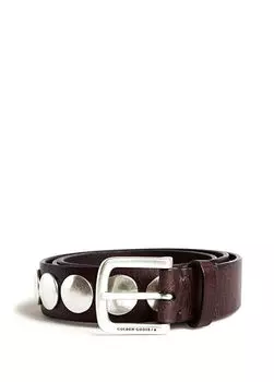 Женский кожаный ремень Golden Goose, коричневый