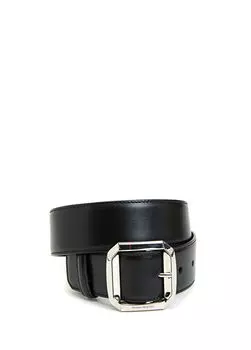 Женский кожаный ремень Mcqueen, черный