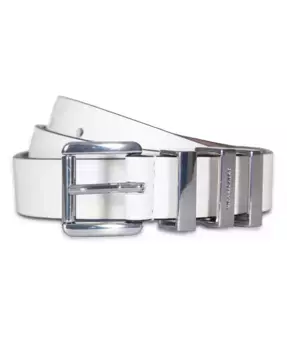 Женский кожаный ремень Michael Kors Smooth Leather Belt, белый