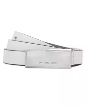 Женский кожаный ремень с бляшкой Micheal Kors Michael Kors, белый