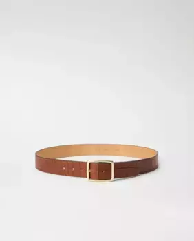 Женский кожаный ремень с фактурным эффектом Salsa Jeans, коричневый