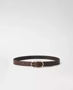 Женский кожаный ремень с металлической пряжкой Salsa Jeans, коричневый