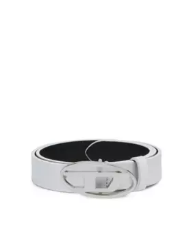 Женский кожаный ремень с пряжкой Diesel, белый