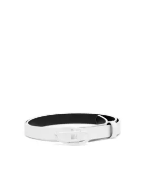 Женский кожаный ремень с пряжкой с логотипом Diesel, белый