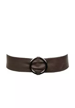 Женский кожаный ремень с пряжкой Vanzetti, тауп