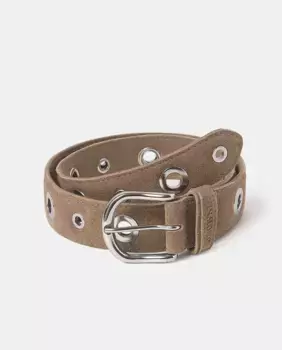 Женский кожаный ремень серо-коричневого цвета Brownie, цвет Marrn claro