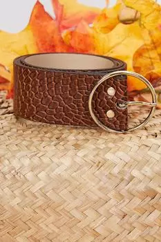 Женский кожаный ремень шириной 4,5 см с коричневой пряжкой и пряжкой Lafaba, коричневый