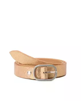 Женский кожаный ремень Stamp, золотой