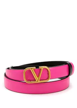 Женский кожаный ремень vlogo с пряжкой с логотипом Valentino Garavani