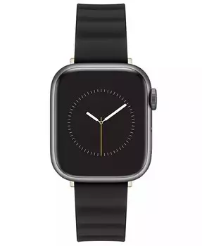 Женский кожаный ремешок черного цвета со змеиным узором, предназначенный для Apple Watch диаметром 38/40/41 мм Nine West, черный