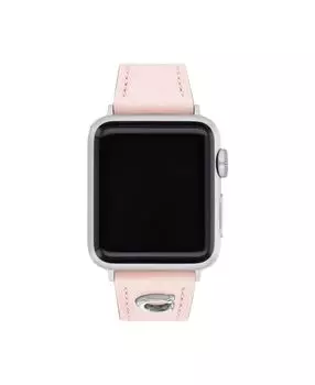 Женский кожаный ремешок цвета розового цвета 38/40/41 мм ремешок apple watch COACH