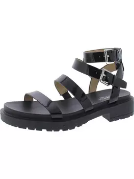 Женский кожаный ремешок Kayleen с ремешками на щиколотке Lauren Ralph Lauren, цвет Black Patent Leather