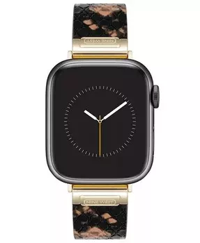 Женский кожаный ремешок с узором змеиной кожи коричневого цвета, предназначенный для Apple Watch диаметром 38/40/41 мм Nine West, коричневый