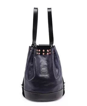 Женский кожаный рюкзак Canna Bucket OLD TREND, синий