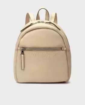 Женский кожаный рюкзак с застежкой-молнией Pikolinos, кремовый