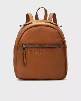Женский кожаный рюкзак с застежкой-молнией Pikolinos, коричневый